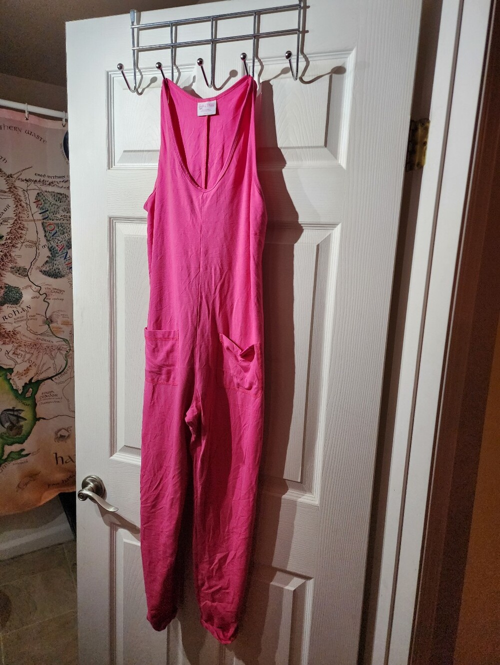 Smash + Tess X Barbie Pink Sleeveless Jumpsuit with Front Pockets
